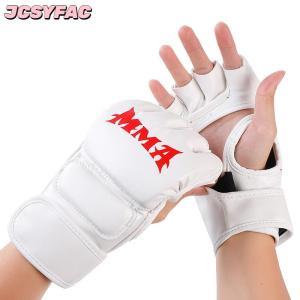 JCSYFAC Găng tay đấm bốc Găng tay nửa ngón tay dày găng tay người lớn đấm bao cát chiến đấu Găng tay chiến đấu
