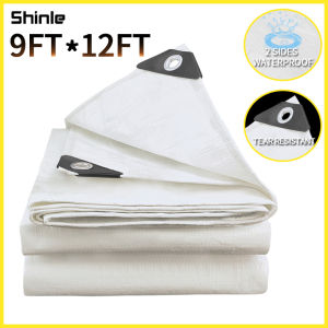 trapal waterproof makapal lona trapal sale size 6ft x9ft/12ft x19ft/19ft x26ft White rain cover truck cover Multiple sizes available