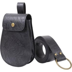 2 mảnh bắt mắt ví đeo hông thiết lập đai có thể tháo rời tương thích Pouch cho larp phụ kiện trang phục