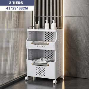 Movable Laundry Storage Rack Minimalist Integrated Space-Saving Laundry Basket Laundry Basket with Wheels Local Stock
