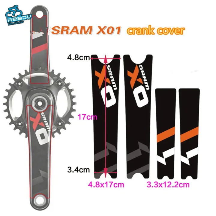 1 cặp SRAM X0 xo Crank Sticker núi MTB xe đạp Decal đường xe đạp ...