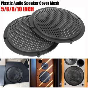 INNEWIN Plastic Audio Speaker Cover Black Circle Speaker Grill Mesh 5/6/8/10 Inch Horn Speaker Guard