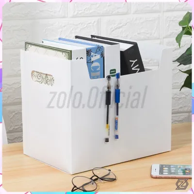 [zolo] Foldable Desktop Storage Container Penyimpanan Buku Serbaguna