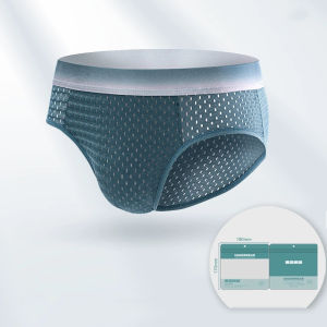 KUCHAR กางเกงในตาข่ายเอวระดับกลางระบายอากาศได้ดีสำหรับผู้ชายคุณภาพสูง XL-4XL ขนาดพิเศษชุดชั้นในกีฬา