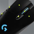 Logitech G703 LIGHTSPEED Wireless Gaming Mouse w/ HERO 25K Sensor, LIGHTSYNC RGB, POWERPLAY Compatible, Lightweight 95g+10g Optional, 100-25,600 DPI, Rubber Side Grips. 