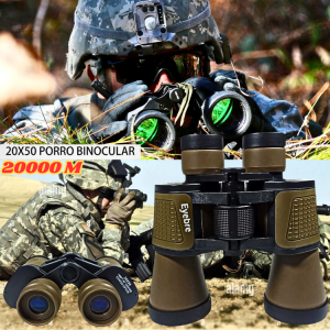 JAYA Eyebre Teropong Binokular Teleskop jarak jauh 20000 m siang malam Outdoor Paul Type BAK7 20X50