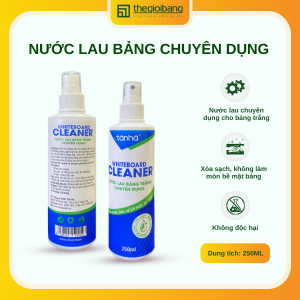 Nước lau bảng trắng chuyên dụng Tân Hà - 250ml - Dung dịch lau bảng từ Thế Giới Bảng