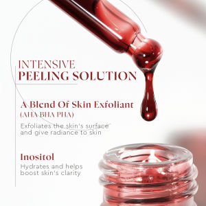 Glad2glow Aha Bha Pha Intensive Peeling Solution Serum Essence Glowing Skin Brightening Dark Spot acne-prone Blackhead