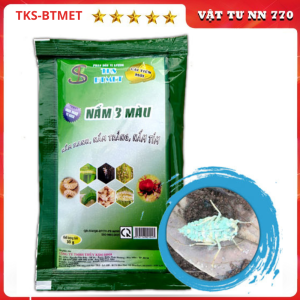 BTMET: NẤM 3 MÀU Nấm Ký Sinh Trù Sâu Rầy Bọ Trĩ Bọ Cánh Cứng Nhện Đỏ - Gói 30 g