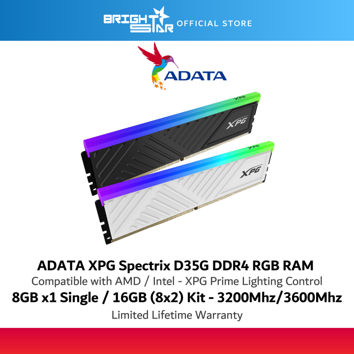 ADATA XPG Spectrix D35G DDR4 RGB (8GB/16GB(8x2)/32GB(16x2) 3200Mhz