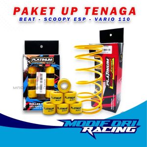 BEAT FI Roller 10 gram racing Per cvt 1500 scoopy beat injeksi kirian cvt honda PLATINUM RACING Modifikasi Ori