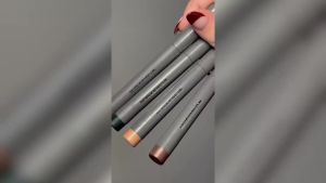 Wonderskin IYKYK Eyeshadow Stick - Longwear Eye Shadow Sticks Budge-Proof and Waterproof Shimmer Eyeshadow Stick with Built-in Sharpener (Ash)