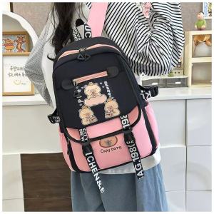 WENKENBAGS#121   KOREAN FASHION SCHOOL BAGPACK ANTITHEFT NYLON MATERIAL FOR WOMEN