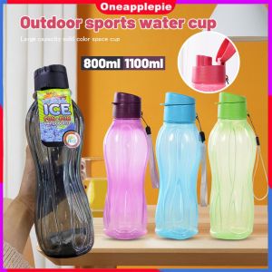 [Oneapplepie] Tupperware Eco Water Bottle 1L Sport Water Bottle Couple Water Cup Plastic Portable Water Container Anti-drop Outdoor Rope Water Bottl Gift Mug