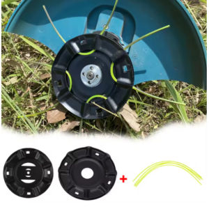 Lawn Mower Head Inside Trimmer Brush with  Lines Replacement Grass Trimmer Head Removal Garden Weed Brushcutter Part