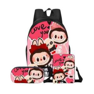 tas sekolah anak perempuan TK SD terbaru tas ransel viral motif boneka labubu