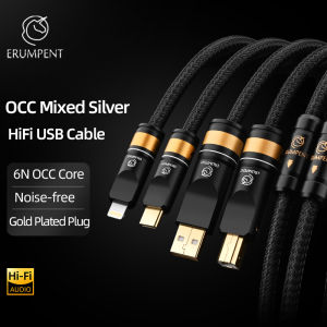 HiFi USB Audio Cable OCC Type A to Type B Cable Type C to Type B for Computer Sound Card Decoder