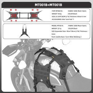Rhinowalk Motorcycle Tank Side Hanging System Set Multifunction Motorcycle Vest With MOLLE System Motorcycle Tank Side Bag Motorcycle Front Bag Motor Tank Bag Riding Motorcycle Accessories