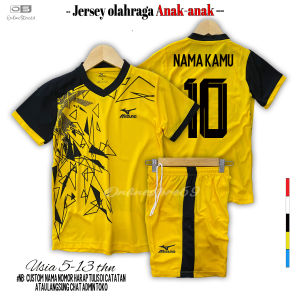 GRATIS CUSTOM NAMA DAN NOMOR PUNGGUNG JERSEY BOLA ANAK / BAJU BOLA ANAK-ANAK