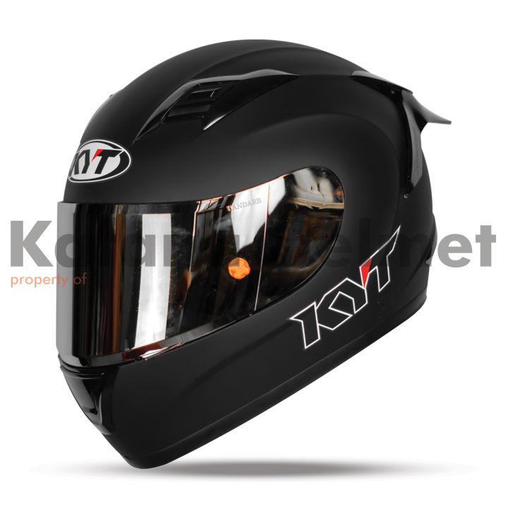 Helm KYT R10 Black Doff Fullface Paket Ganteng Lazada Indonesia