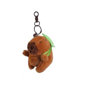 Sweet Capybara Plush Keychain Soft Bag Pendant Purse Ornament Keyring With Strawberry Styles Great For Preventing Loss