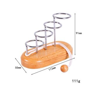 Trò chơi bộ câu đố trí tuệ tháo gỡ dây và khung kim loại -CTG