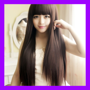 [TẶNG LƯỚI] Tóc giả nữ nguyên đầu dài thẳng óng mượt - TG19