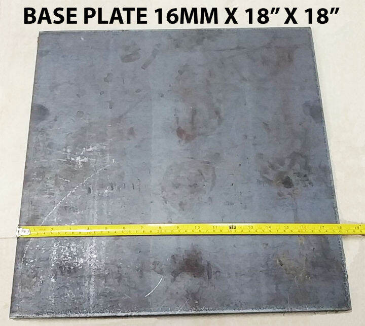 MS BASE PLATE 16MM THICKNESS X 18 INCHES X 18 INCHES MILD STEEL