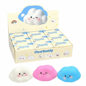 HULEQQI Silicone Cloud Squishy Toy Slow Rebound Slow Rising Cloud Squeeze Toy Cute Super Soft Cloud Fidget Toy Gifts