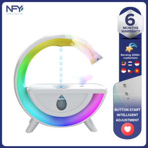 2023 new anti gravity humidifier large G/colorful ambient light heavy fog for household use air droplet backflow