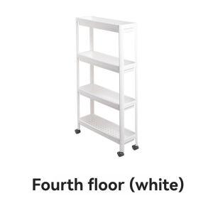 Narrow seam storage rack handcart detachable and mobile multifunctional bathroom and kitchen storage rack saves space