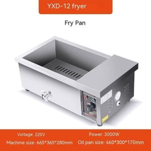 25 Type Commercial Deep Fryer 4000W Fast Heating Fry Machine With Optional Baskets Filter Tray Fritter