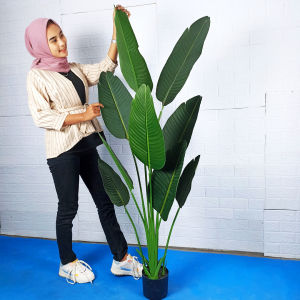 Tanaman Hias Pot Pohon Pisang Buatan Artificial Plants Monstera Ornamen Dekorasi Plastik COD PBP78