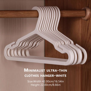 GREENSINDOOR Minimalist Adult Clothes Hanger 50Pcs Thickened Non-Slip Hanger Heavy Duty【42*22cm】