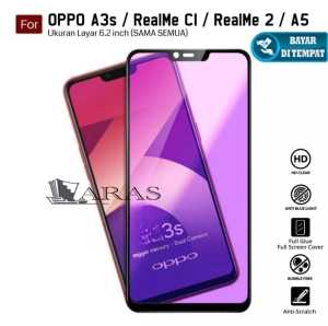 tg anti blue light oppo a3s anti sinar radiasi tempered glass pelindung layar anti gores full screen