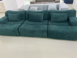 [PRE-ORDER] Large L-Shape Vacuum Sofa for Living Room Modular Compression Chair with Sponge for Gym Use