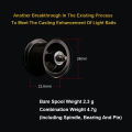 PURELURE Aluminium Body Silver Feather 4g Spool Ultralight BFS FINESSE Baitcasting Reel Baitcast Fishing Coil For Shad Trout. 