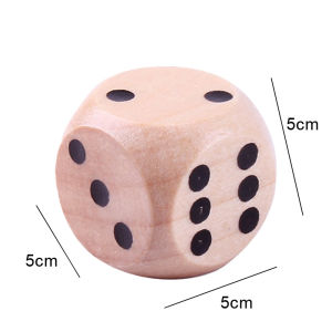 5cm Wood Dice 6 Sided Crude Wood Dice Natural Wood Dice Rounded Corner