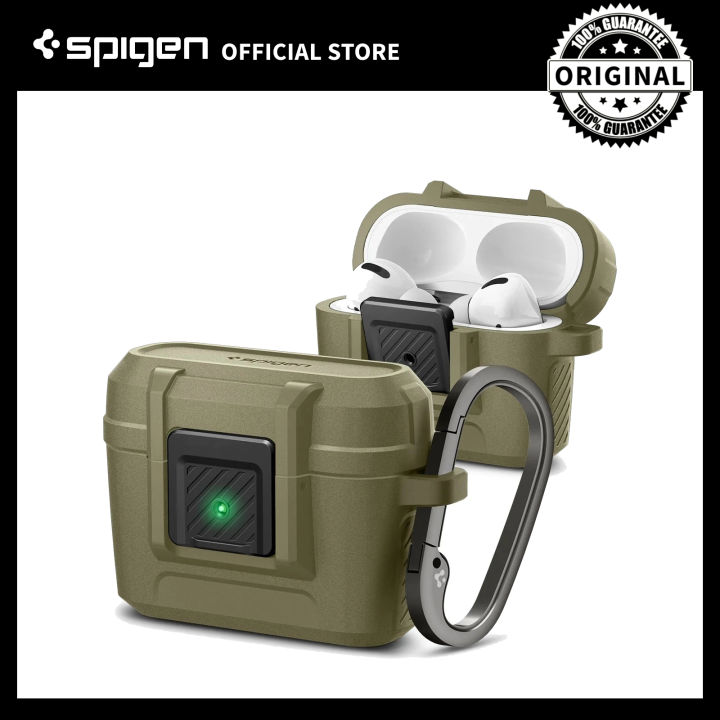 Spigen Apple Airpods Pro Case Lock Fit Vintage Khaki Lazada