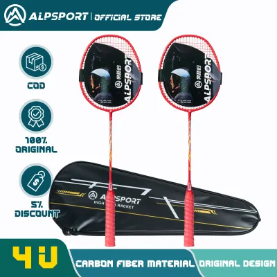 ALP rr2.0 gốc Carbon fiberbadminton vợt 4U 2pcs 25lbs bền lâu chuyên nghiệp cầu lông ban đầu Bộ vợt ALPSPORT