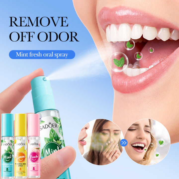 Minty Fresh Breath Spray 18ml - Instant Freshness with Peppermint Lemon ...