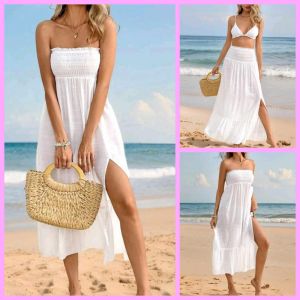 amanda Beach Swim Casual Summer Wear Cover Up  Multi Way to Wear Tube Dress Maxi Long Skirt for Women    fits up to large classy and elegant timeless classic  timeless piece casual office or party classic piece super kapal ng tela hindi kayo magsisi our