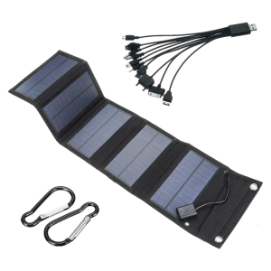 12W Folding Solar plate Portable Power Supply Outdoor Solar Charge Cell Plate For Camping Emergencies Charging