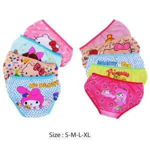 PROMO 12 PCS | Celana Dalam Anak Cewek Perempuan / CD ANAK COMBI / 10 KARAKTER / ESSEN