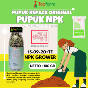 Pupuk Npk Mutiara Grower 1kg / Pupuk Meroke Grower / Pupuk Meroke Grower / Pupuk Npk Mutiara Grower Te / Pupuk Npk Grower 15 09 20
