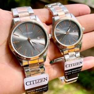 Jam Tangan  Rantai CTZ 055 Pria Wanita / Tanggal Aktif / Cauple