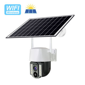 Kamera CCTV V380 Pro Kamera Surya Luar Ruangan wifi sambung ke hp 1080P Kamera IP Pengawasan Nirkabel dengan Panel Surya cctv sambung hp jarak jauh