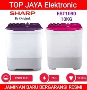MESIN CUCI SHARP 10KG 2 TABUNG BERGARANSI RESMI