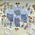 Deco Sticker Pack Aesthetic Girls Decoration Journal Scrapbook Bujo Stiker Deco Pack DIY Sticker Planner ootd fashion outfit sticker boy and girl stiker deco jurnal scrapbook diy journaling kits. 