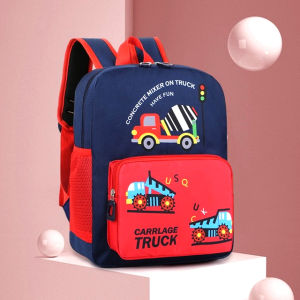 Tas Ransel Anak Sekolah TK SD PAUD Motif Truck Premium Sablon DTF
